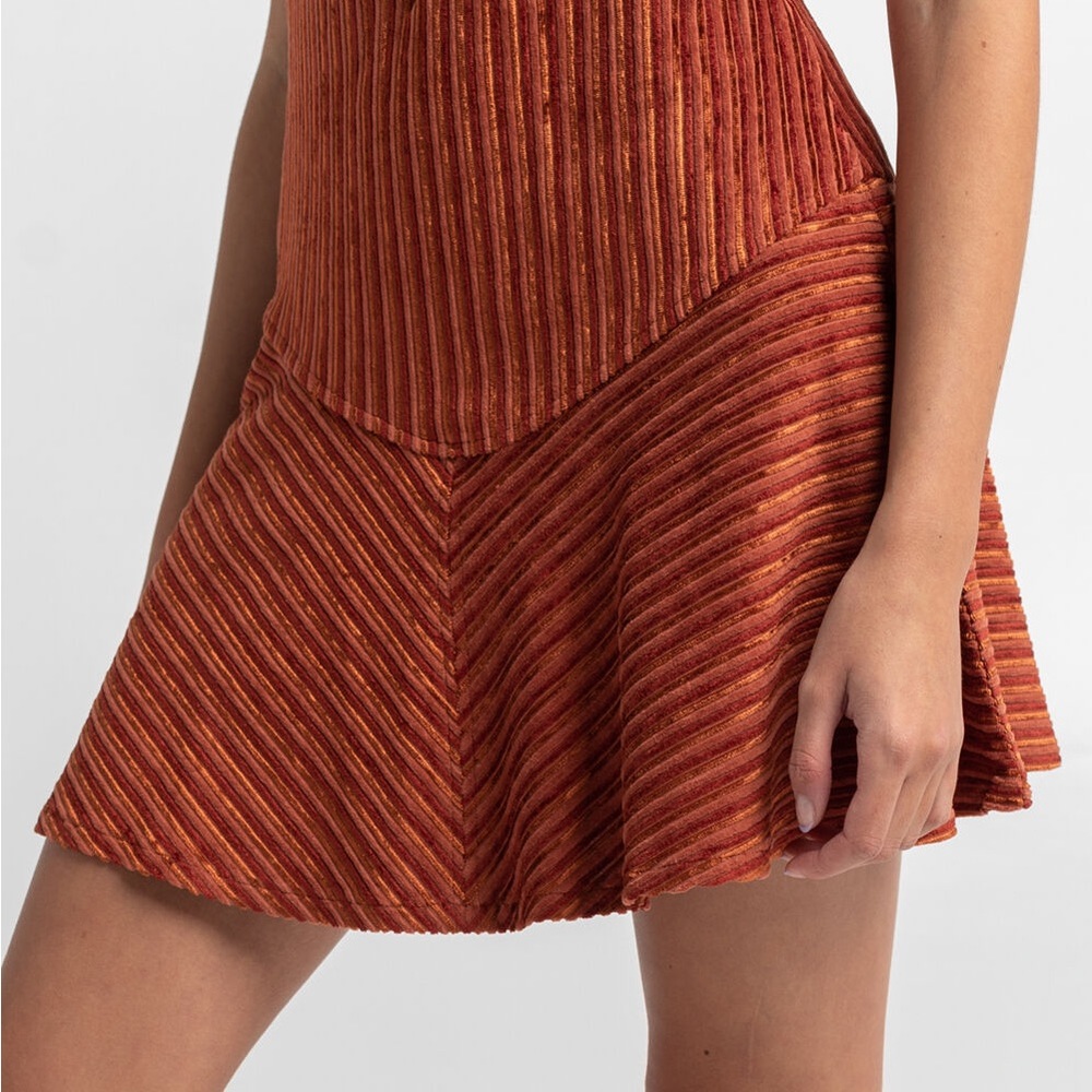 Free People Camden Ribbed Mini Skirt NWT